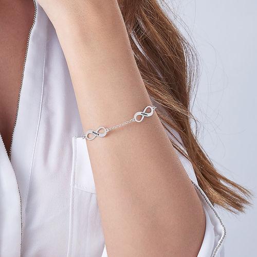 Forever Love Multiple Infinity Silver Bracelet