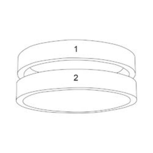 Stylish PURE LOVE Silver Ring with 2 names