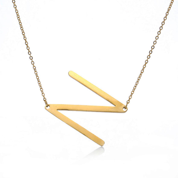 Initial Neckalce Gold Plated
