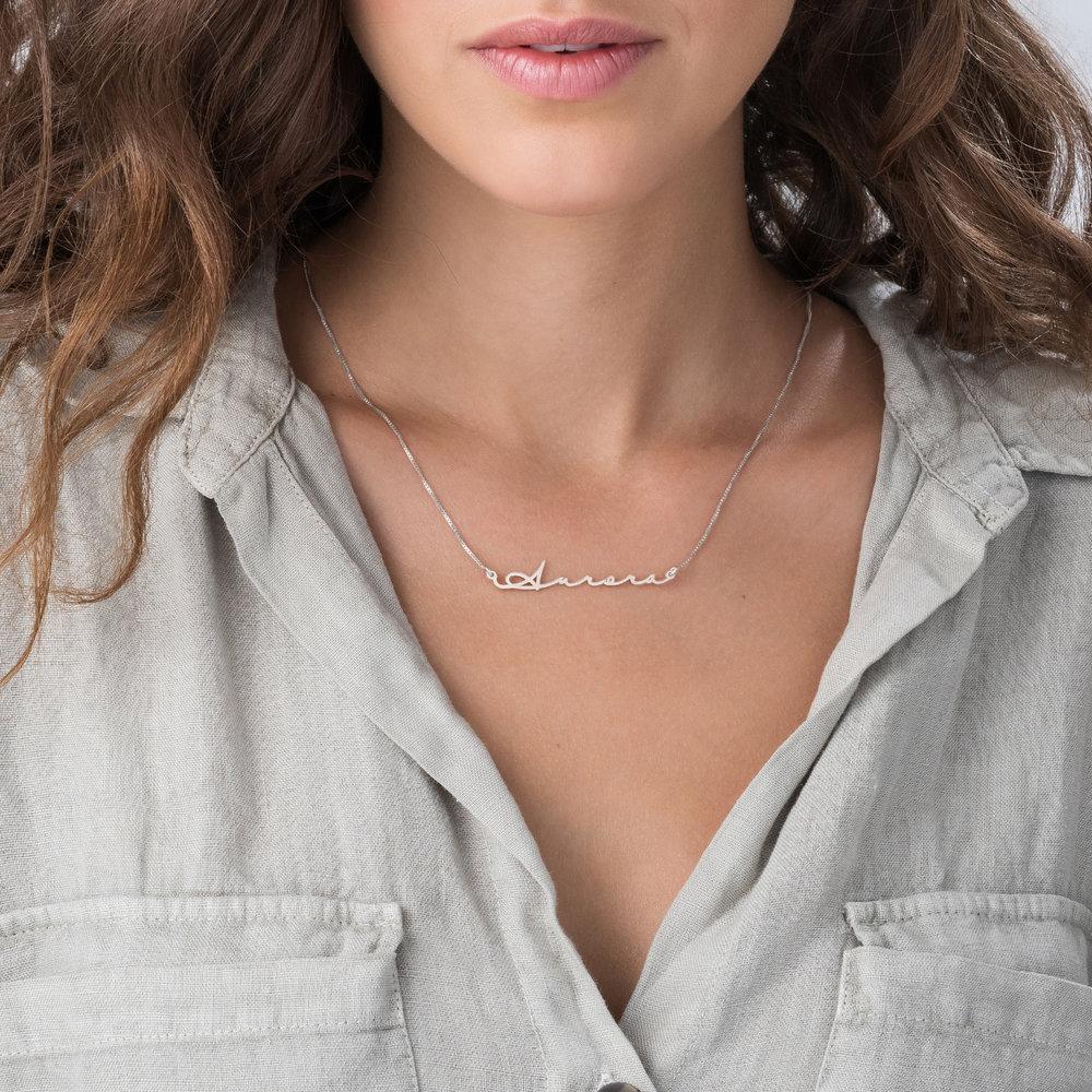 Feminine Name Necklace Silver