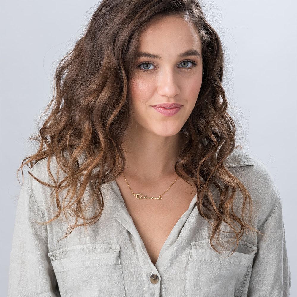 Feminine Name Necklace Gold Plated