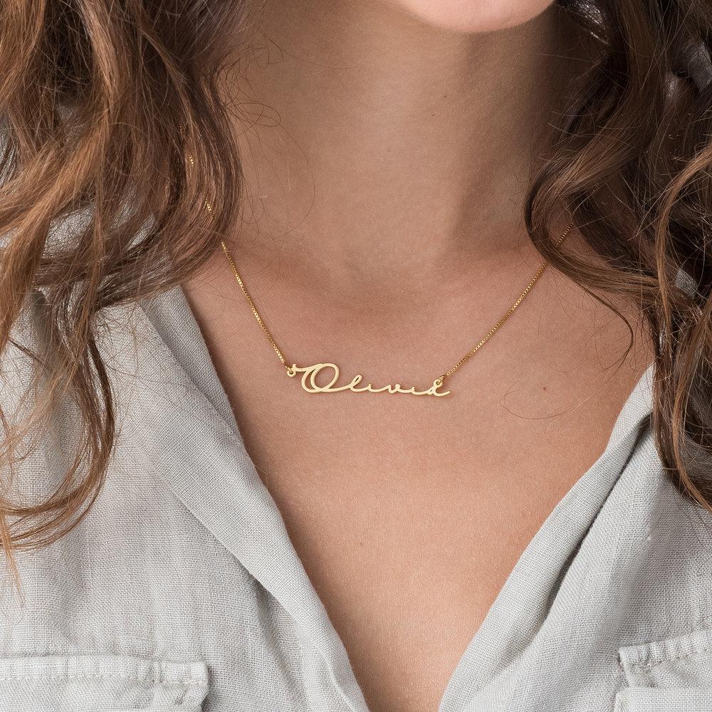 Feminine Name Necklace Gold Plated
