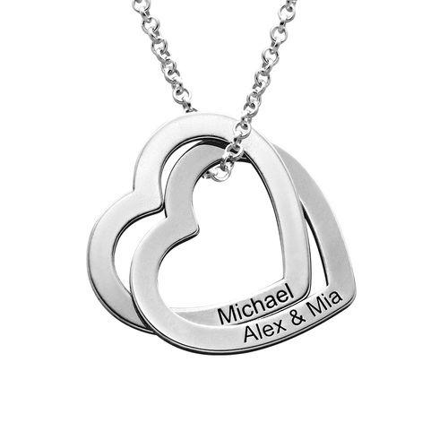 Connected Hearts Necklace Sterling Silver