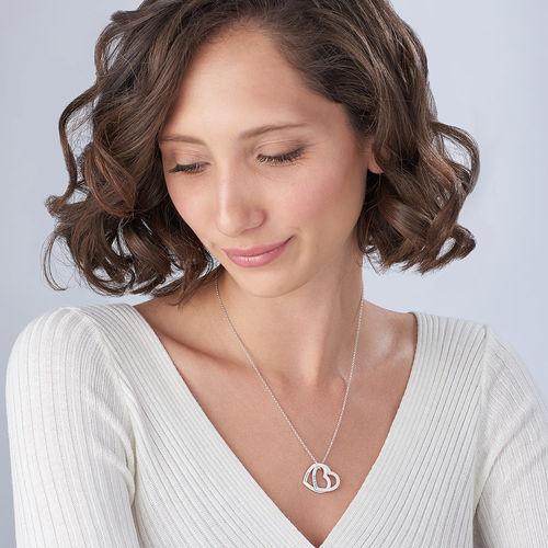 Connected Hearts Necklace Sterling Silver