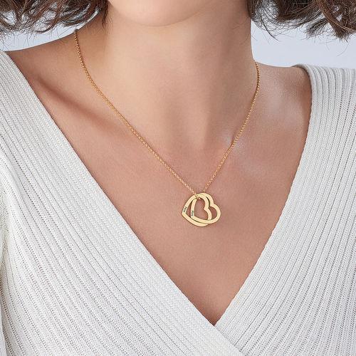 Connected Hearts Necklace Gold Plated